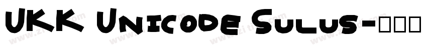 UKK Unicode Sulus字体转换